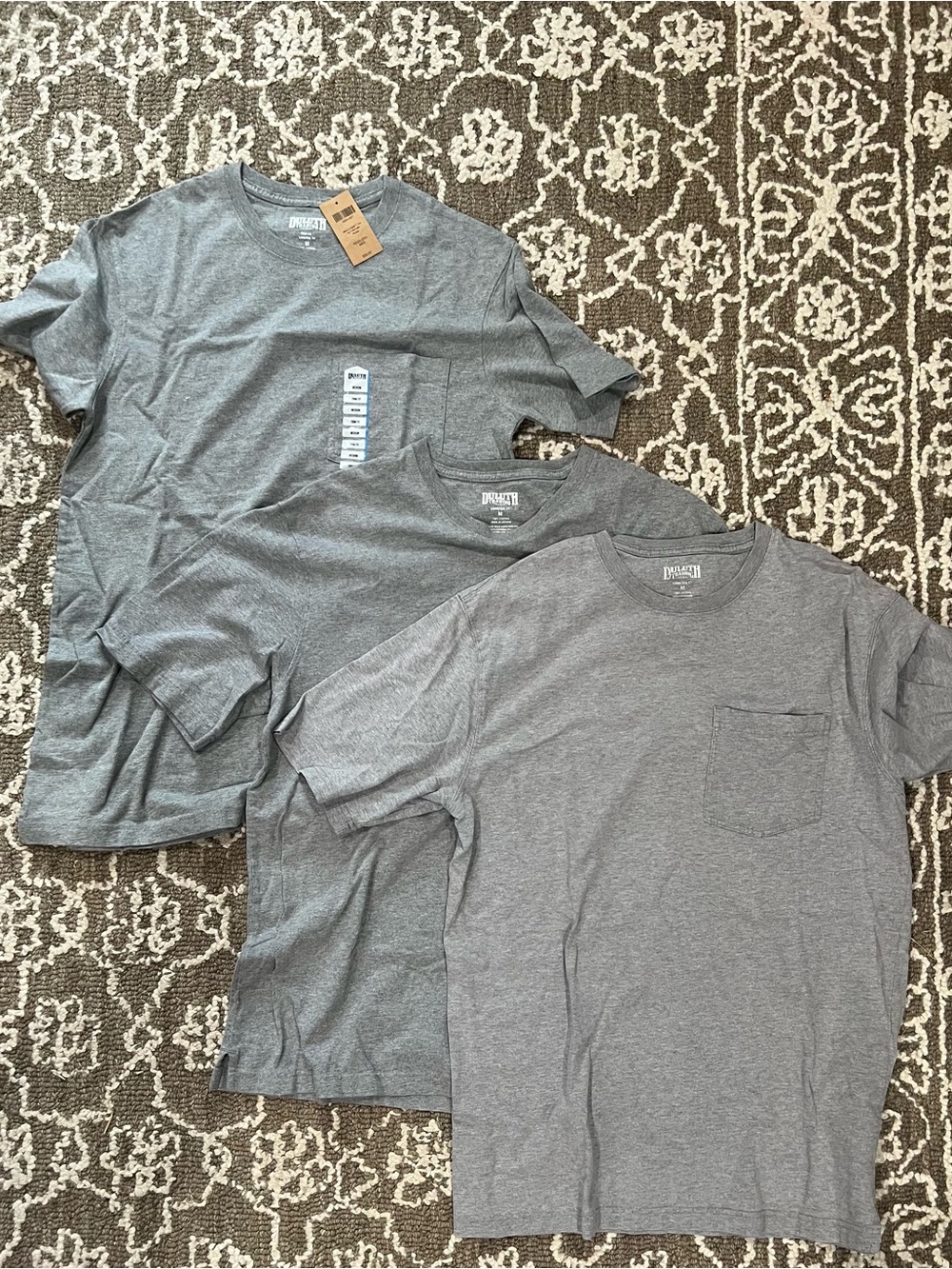 3 Duluth Longtail T Shirts Gray Men's M